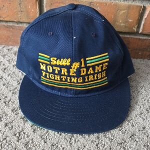 Notre Dame Fighting Irish Vintage Navy Blue Cap